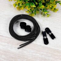 Шнурки на затяжке черные