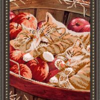 ArtSolo VKA 3018 Котята в корзине, схема под бисер