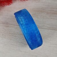 Лента органза Однотонная 25мм 40 електрик