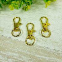 LD-077-5 Карабин для ключей 32мм золото