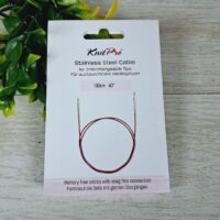 10665 KnitPro Кабель фіксований для спиць з нейлоновим покритям 100см