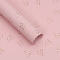 Калька (плівка) для квітів матова SW-119-167 58*58см Cool Heart 167 рожевий