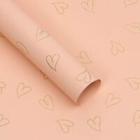 Калька (плівка) для квітів матова SW-119-053 58*58см Cool Heart 053 персик