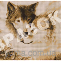 ЮМА 242 Волчья пара, схема под бисер