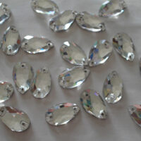 Стразы пришивные Капля 7*12мм Crystal