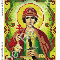 Фея Вышивки АТ-35 Св. Глеб, схема под бисер