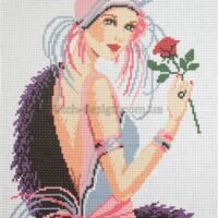 I.B. Studio 132118 Дама, канва с рисунком