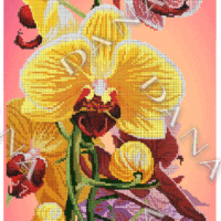 ДАНА-5112 Орхидея панно, схема под бисер