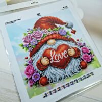 Virena КВ-3022 Гном з серцем, схема для вишивки бісером