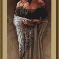 Luca-S В469 Испанка с цветком, набор для вышивания нитками