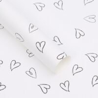 Калька (плівка) для квітів матова SW-119-111 58*58см Cool Heart 111 білий