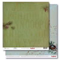 Бумага для скрапбукинга 30,5*30,5 см 180 гр/м двуст. В лесу Сосновый бор