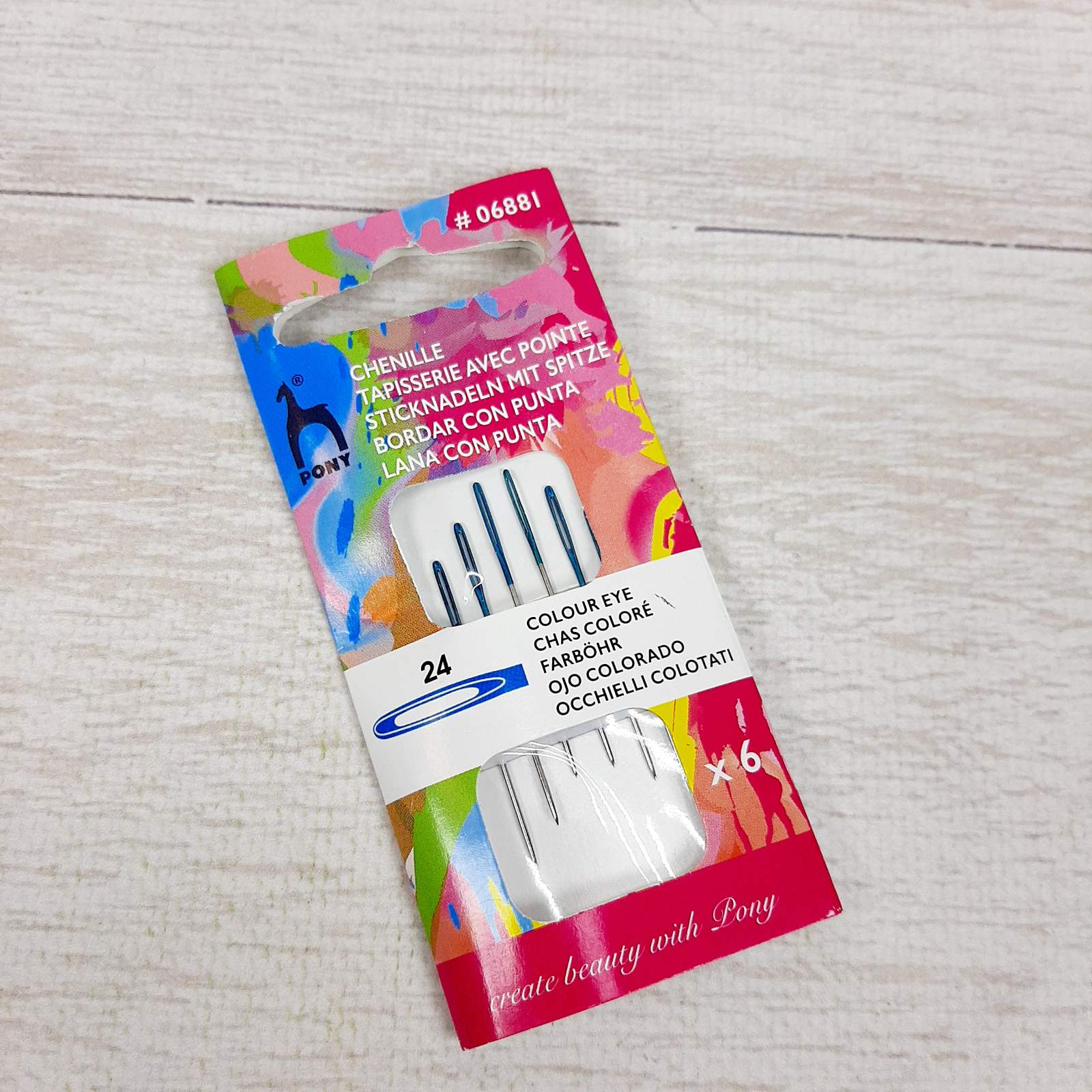 Голка вишивальна №24 (6шт) Pony (Індія) 06881