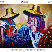 Фея Вышивки АВ-22 Двое в поле, схема под бисер