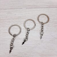 LD-043 Заготовка для брелка с винтом 30мм 1шт серебро