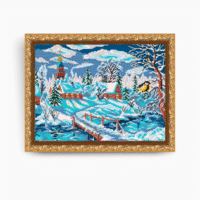 ArtSolo VKA 3046 Зима, схема под бисер