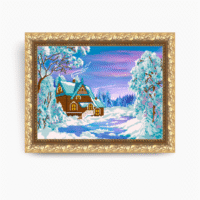 ArtSolo VKA 3014 Зимний домик, схема под бисер