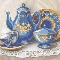 ВДВ Т-0262 Синий натюрморт, схема под бисер