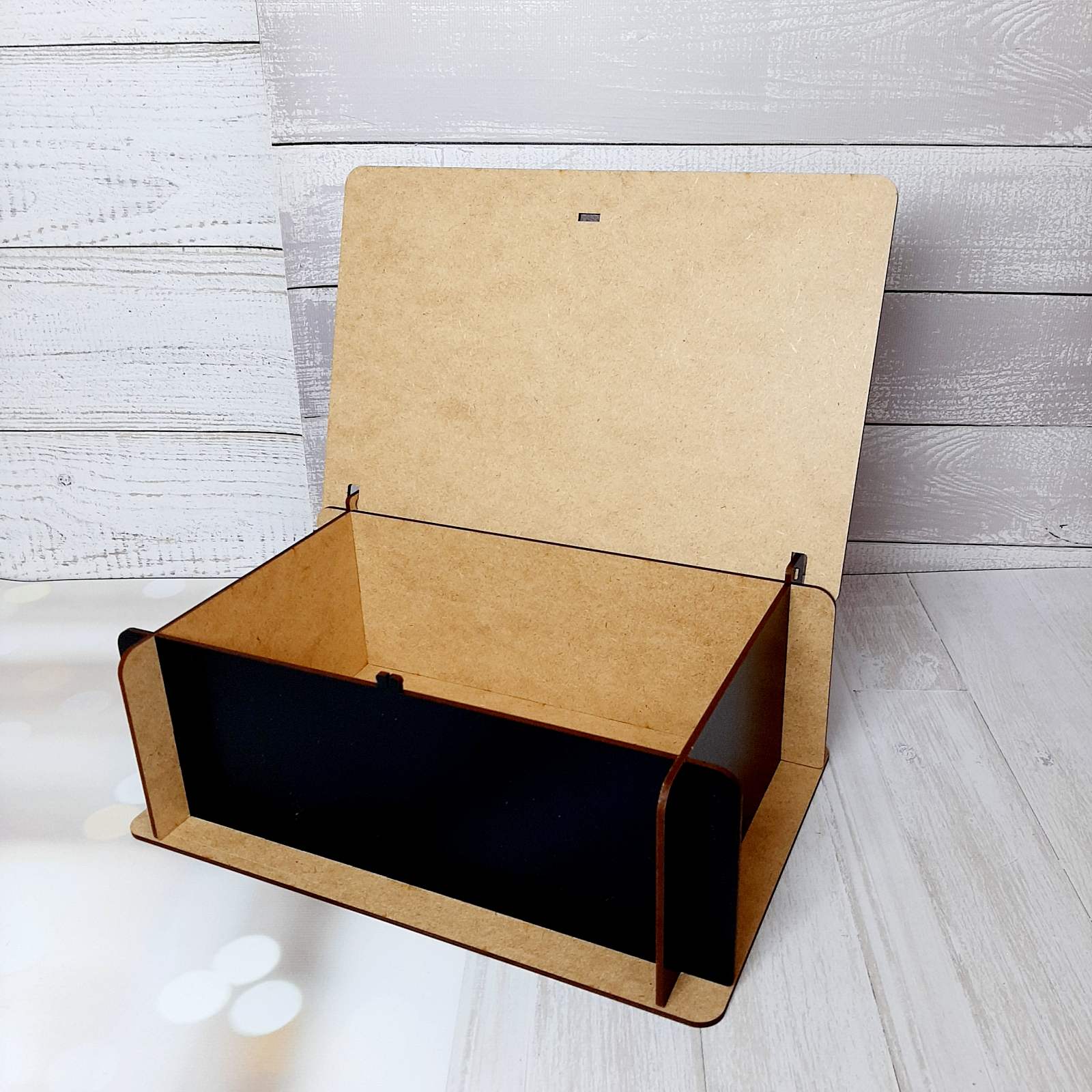 ПА-К-001-2 Коробка чорна з кришкою 20,5*30,5*11см