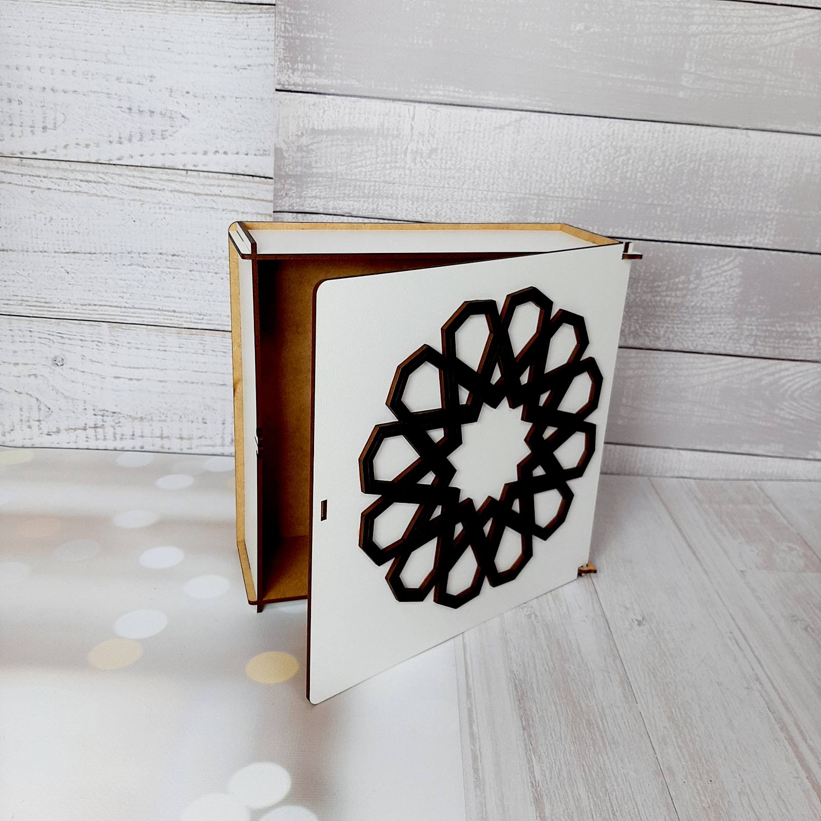 ПА-К-004-1 Коробка под чай белая 22,5*23*8см