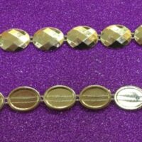 Камни имитация на нитке 88/G золто 1,3см 7618