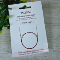 10663 KnitPro Кабель фіксований для спиць з нейлоновим покритям 60см