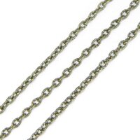 Цепь Якорное плетение Железная Рельефное Звено 3*2*0,5мм Бронза 5м