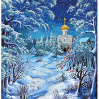 ДАНА-346 Зимняяя ночь, схема под бисер