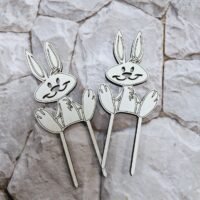 ПА-Т-607 Топпер Пасхальный зайка 12*5*0,3см
