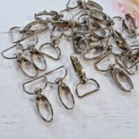 LD-075-8 Карабин серебро 40*25мм