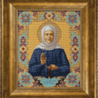 Чарiвна Мить М-144 Св. Матрона Московская, набор для вышивания в смешанной технике