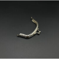 Фермуар для сумок дуга 8см серебро пришивной FM-066