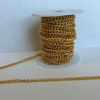 Цепь № S195 G 4*6мм золото 14м