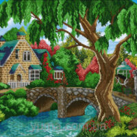 ЮМА 231 Домик на опушке, схема под бисер