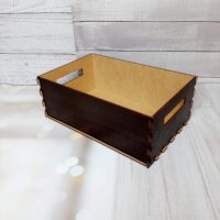 ПА-К-019-3 Коробка коричневая  22,5*33*12см без крышки и ручками