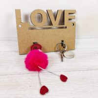 ПА-КЛ-007 Ключница Love 20*6,5*14см МДФ