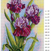ДАНА-348 Ирисы, схема под бисер