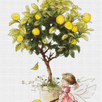 Luca-S В1111 Лимоны, набор для вышивания нитками