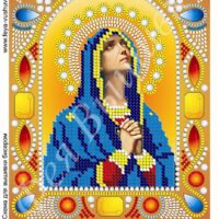 Фея Вышивки НК-17 Б.М. Скорбящая, схема под бисер со стразами