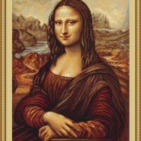 Luca-S В416 Мона лиза, набор для вышивания нитками