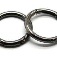 Кольцо-карабин 60мм серебро