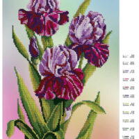 ДАНА-349 Ирисы, схема под бисер