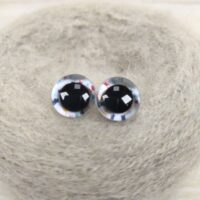 Очі круглі блискучий кант 3D 10мм мікс 1пара