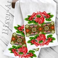 Бісер Арт Рушник на ікони для вишивки бісером(нитками) (8041) Калина
