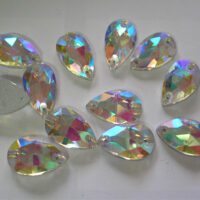 Стразы пришивные Капля 10*14мм Crystal AB