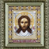 Чарiвна Мить 335 Икона Спас Нерукотворный, набор для вышивания нитками