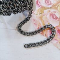 Ланцюг для сумок 1см темний нікель