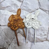 ПА-Т-605 Топпер Пасхальный кролик 12*6,5*0,3см