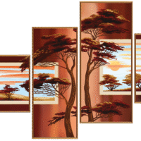 Новая Слобода В46513 В лучах заката, схема под бисер