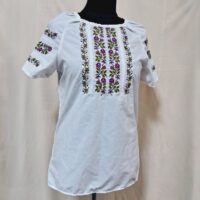 Вишиванка жіноча біла,р.40,кор.рукав